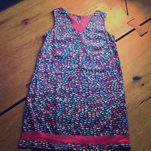 vineyard vines girls navy shift dress size 14